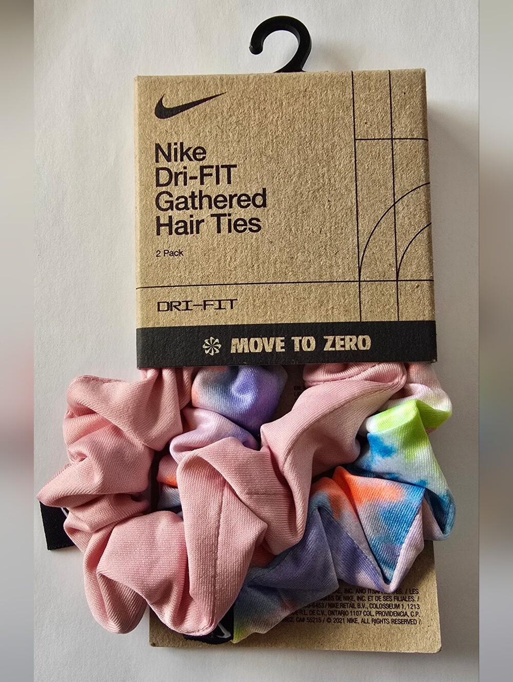 Nike 2 Pack Dri-FIT Gathered Hair Ties
